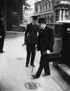 20th Prints: Winston Churchill arriving at Number 10 Downing Street for a Cabinet meeting following