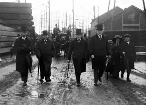 Winston Churchill as first Lord of the Admiralty with Lord Fisher of Kelverstone for