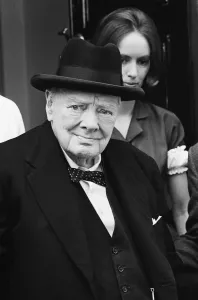 Leadership Prints: Winston Churchill leaves for the House of Comons for the last time as he retires as a
