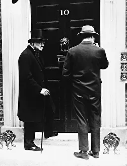 Strikes Prints: Winston Churchill MP Home Secretary during the General Strike Crisis 1926 standing