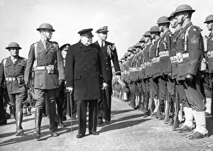 Inspecting Prints: Winston Churchill visit to Iceland on his return journey from his historic Atlantic