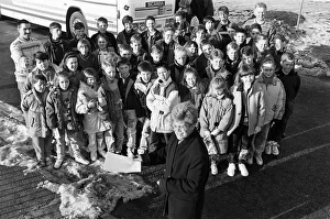 Trips Prints: A winter break... members of Huddersfield Junior Brass Ensemble set off for the working