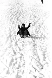 Winter Weather - Snow Scenes 20 February 1986 - Rural scene in Northumberland