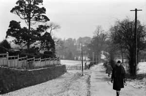 A wintry scene near Allesley Hall, Coventry, West Midlands. 29th November 1966