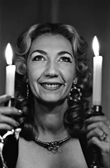 Witch, Mrs Patricia Crowther, High Priestess of the Moon Goddess pictured at her