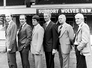 Wolverhampton Wanderers. Line up (From left) Financial Advisor Stewart Ross