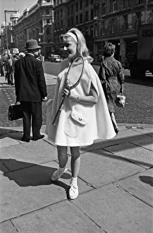 00779 Prints: Women modelling Fred Perry garments in Londons West End. 12th June 1963