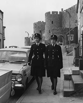 01056 Prints: Women Police Officers, Pembrokeshire, West Wales, 18th April 1967