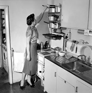 Housework Prints: Women: Tall: Mrs. Helen Gavin President of The Tall Women