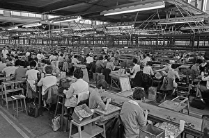 Women part time workers on the production lines at the Lesney toy factory, Hackney Wick