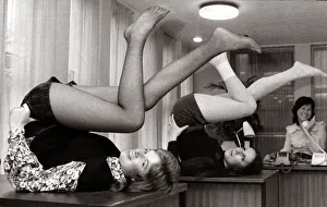 Women workers at at the Cheapside branch of the Albert Marks Bureau taking part in an