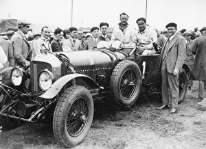 Woolf Barnato and Mr Birkin seen here after winning the Le Mans 24 hour endurance race