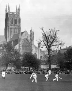 Worship Prints: Worcester Cathedral Central Tower stands tall in the background