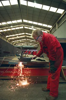 Work in progress at Hartlepool Steel Fabrications on the Gateshead Angel of the North