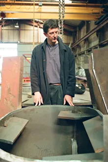 Work in progress at Hartlepool Steel Fabrications on the Gateshead Angel of the North