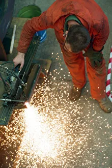 Work in progress at Hartlepool Steel Fabrications on the Gateshead Angel of the North