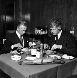 Meal Prints: Workers of Britain. The Businessmen: The two distinguished looking men appear to be