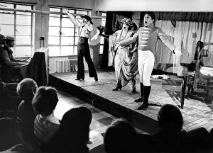 Costumes Prints: Workers at GKN Steelstock Ltd. packed the firms small canteen at Blaydon during