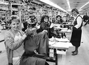 Production Line Prints: Workers are proud to say Made in Huyton'as Rita Canello holds up the first