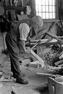 00019 Prints: Workmen in a Surrey Timber Yard. October 1937 OL300S-001