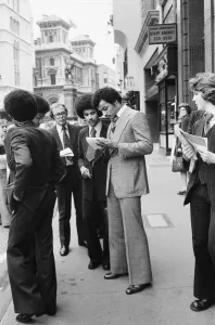 World Boxing Champion John Conteh appeared at Law Courts today