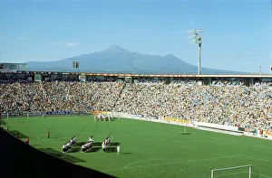 World Cup Prints: World Cup 1970 Group B Uruguay 0 Italy 0 Pre-match celebrations