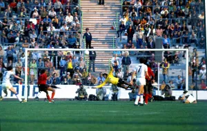Save Prints: World Cup 1974 Group 4 Italy 3 Haiti 1 Henry Francillon (haiti