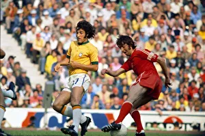 World Cup 1974 Poland 1 Brazil 0 Kazimierz Deyna (red