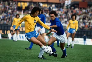 World Cup Prints: World Cup 1978 3rd place play off Italy 2 Brazil 1 Claudio
