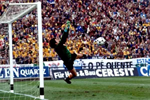 World Cup 1978 Group 3 Brazil 0 Spain 0 Miguel Angel makes a