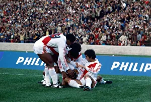 World cup 1978 Group 4 Scotland 1 Peru 3 Peru celebrate their