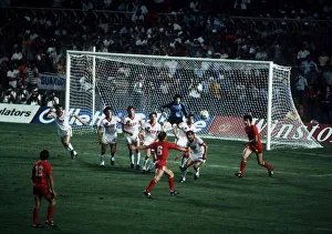 World Cup 1982 Belgiun 0 USSR 1 Frank Vercauteren tees up a volly