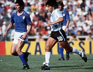 World Cup 1982 Group C Italy 2 Argentina 1 Diego Maradona (10