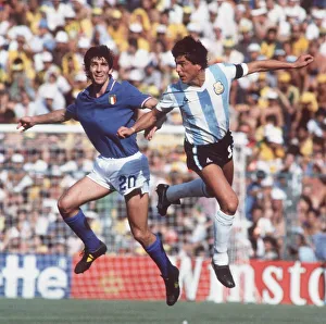 World Cup 1982 Group C Italy 2 Argentina 1 Paolo Rossi (20