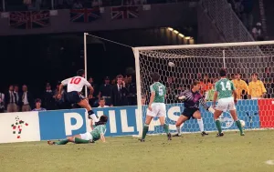 World Cup Prints: World Cup 1990 Semi-final England 1 West Germany 1 Gary Lineker scores
