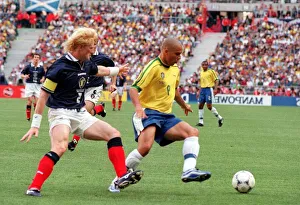 World Cup 1998 Group A Scotland 1 Brazil 2 Colin Hendry