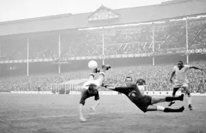 World Cup Brazil versus Hungary at Goodison Park 15th July 1966 Fresco