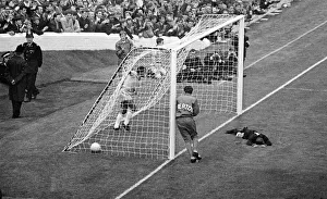 Shot Prints: World Cup Bulgaria versus Brazil 12th July 1966 Pele scores Brazil