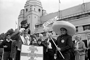 World Cup England versus Uruguay 11th July 1966 The Queen attends the World