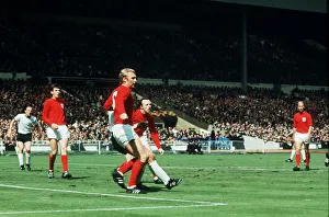Jg Scan Prints: World Cup Final 1966 England West Germany Bobby Moore Martin Peters Nobby Stiles