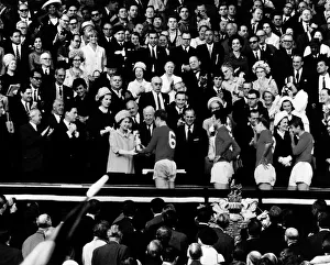 World Cup Final Football 1966 England 4 Germany 2 at Wembley Queen