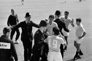 World Cup Football 1966 West Germany v Uruguay Referee Jim