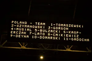 World Cup Qualifier at Wembley Stadium England 1 v Poland 1 The scoreboard