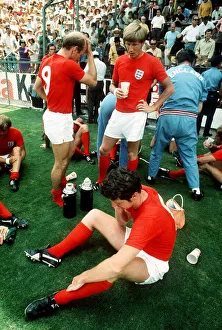 Lethargy Prints: World Cup Quarter Final 1970 at Leon England team resting before playing