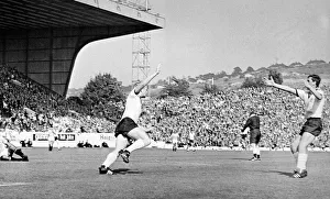 Scoring Prints: World Cup Quarter Final West Germany versus Uruguay 24th July 1966 Haller of