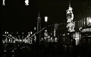 Mouments Prints: The world famous Blackpool Illuminations in the Lancashire seaside resort