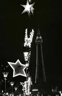 The world famous Blackpool Illuminations in the Lancashire seaside resort
