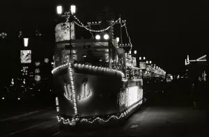 The world famous Blackpool Illuminations in the Lancashire seaside resort