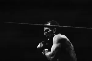 World heavyweight title fight between American champion Cassius Clay
