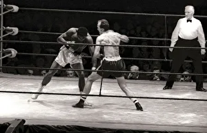 World heavyweight title fight between American champion Muhammad Ali